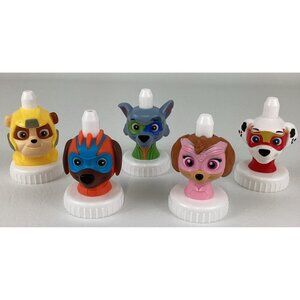 Good 2 Grow Juice Bottle Topper Lot Paw Patrol Mighty Pups Skye Marshall Rocky